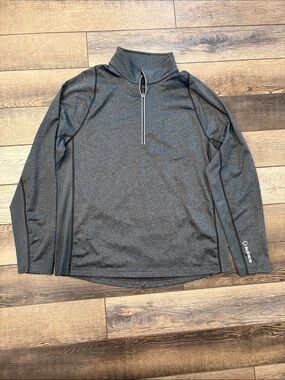 Sunice Men's Tech Quarter-Zip Pullover Jacket - Charcoal Gray